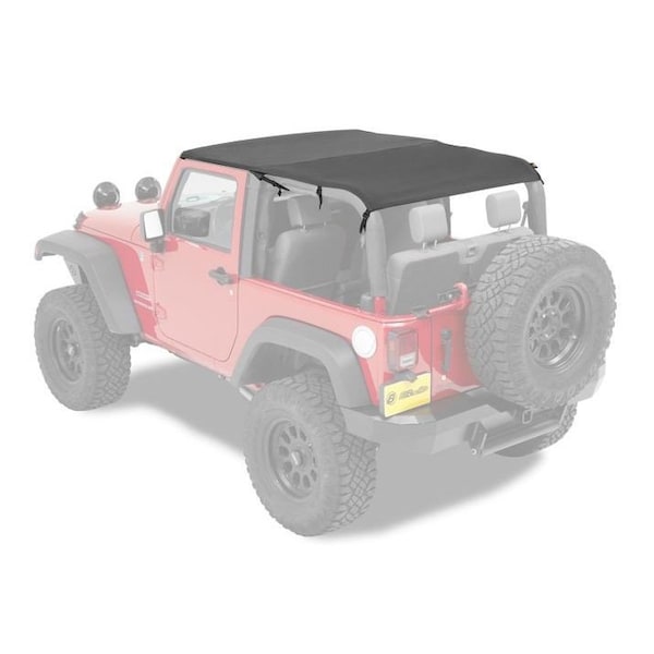 Bestop Jeep Bikini Top Header Safari Cable Style Bikini Tops For Jeep 2010-2018 Wrangler JK 2 Door 52593-35 - main